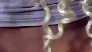 woman couple gives blowjob and rides dick in pov!