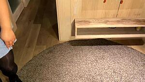 so, this latina cleaner begged for extra rough action today