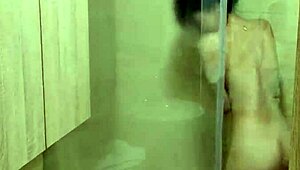 Damn! Stunning Latina Fucked Hard in Shower by Friend's Husband!