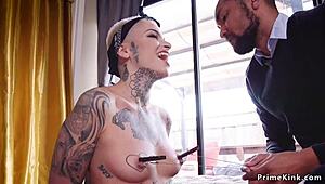 Alternative girlfriend joins group activity with step sister and brother in German setting