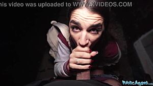 hot french model fucked by stranger in public!