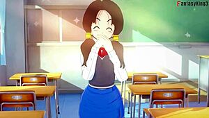 Android 18 And Videl Seduce Gohan In Dragon Ball Zex Fantasy Movie