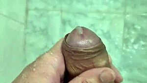 Brazilian Twink Jerking Off in Shower Until Cumming