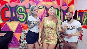 A Loira Gostosa Beatriz Sampaio Venho Ser Entrevistada Por Nós E Acabou Sendo Toda Fundida