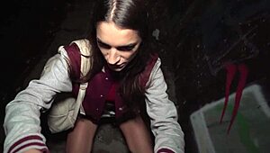 hot french model fucked by stranger in public!