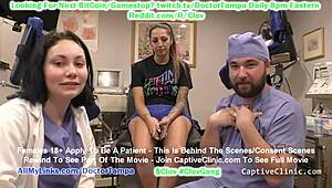 Clov Stefania Mafra Brought to Remote Interrogation Center - Officer Tampa Commands Her Every Move!