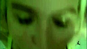 Blonde emo teen Princessdust shows her huge big tits