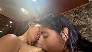 naughty stepmother caught on camera in shower with stepdaughter