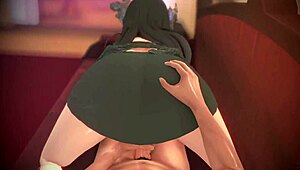 Nerissa Ravencroft In Cute Anime Scene