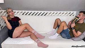 Stepbrother Spies Masturbating