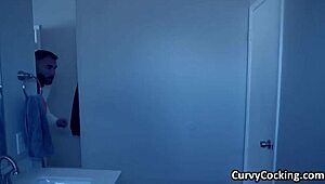 velma gives sloppy blowjob with her big tits