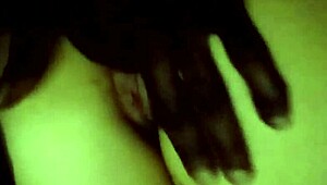 In North Carolina, a wet interracial slut gets fingered to orgasm and squirting.