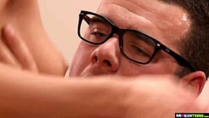 Pretty Rachel Evans Sucks And Strokes Her Boss's Huge Cock