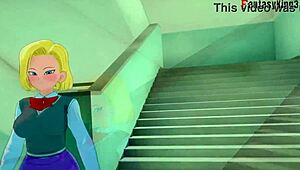 Android 18 And Videl Seduce Gohan In Dragon Ball Zex Fantasy Movie