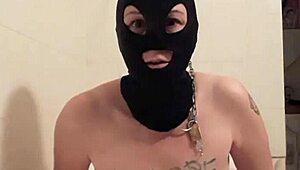 European Slave Performs Intense Self-Masturbation!