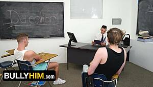 Yo, class bully and teacher Jack Waters with Jax Thirio tag team twink Jordan Lake! 😈