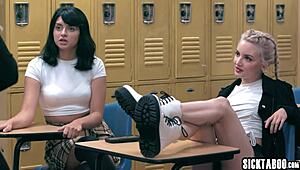 Hey, check this wild lesbian anal sex with horny students Lola Fae and babe Leda Lotharia under hot milf Katie Morgan’s lead! 🔥💦