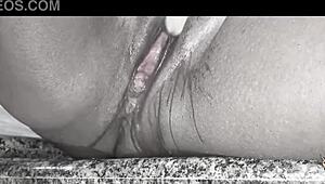 wild squirt from fat latina with big pussy