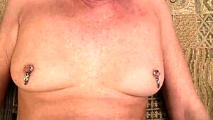 Hot milf in stockings gets shaved pussy creampie in missionary pov