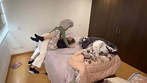 My stepmother knows exactly how to teach me right. Her scissoring skills drive me wild every time.