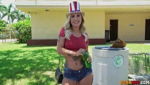 Stella raee’s sexy holiday celebration on the bus