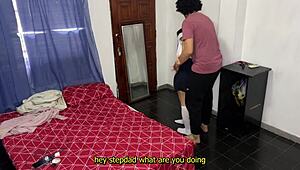 My disgusting stepfather takes advantage of my innocence when we’re alone at home!