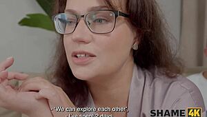 brunette russian mature mother-in-law wife experiences shame4k mishap with big natural tits