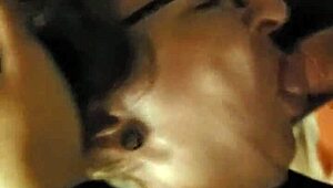 Mature milf intensely sucking step cock