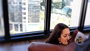 Blonde MILF Lisey Sweet tastes and fucks young Codey Steele's monster cock.