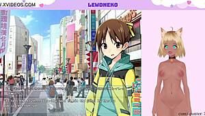 Vtuber lewdneko plays game and touches herself part four