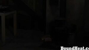 Bound Maid Watches Mistress Whip Session