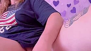 A sexy woman uses a big sex toy in the form of a horse to pleasure herself and achieves an incredible orgasm with a squirt.