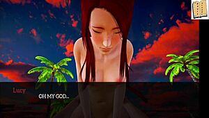 blonde explores figure with father-in-law