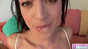 Hot Brunette Thief Vikki Caught, Offers Tight Wet Pussy