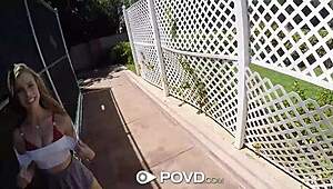 Anya Olsen Performs Deepthroat in POV High Definition