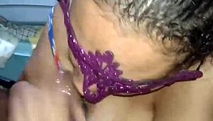 i give a latina milf a handjob and she swallows my cum, oh god