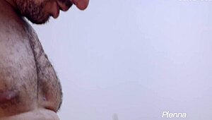 Layla Red delivers a french toe nut in this ebony hardcore fetish