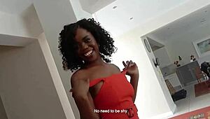 Tall Ebony Amateur Babe Rides Monster Cock At Hardcore Casting Session
