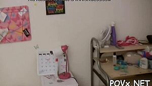 Is this hot teen chick addicted to sloppy missionary fucking?