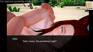 blonde explores figure with father-in-law