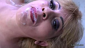 blonde milf zhelia karima gets rough facial