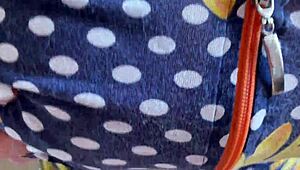 My step aunt's big hot tits always steal the show at home