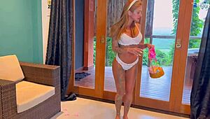 kevlyn santos bounces on monster cock and gets creampie.