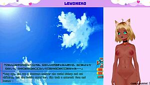 Vtuber lewdneko plays game and touches herself part four