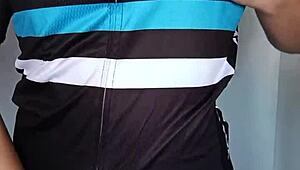 I got so hot after spinning class, couldn’t resist showing off my wet pussy