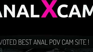 latina plays with dildo in anal on webcam