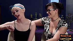 Submissive babes share their dom's dick