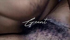 She climaxes in close-up hairy missionary sex.