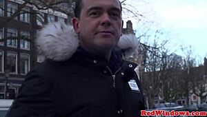 Real dutch hooker getting rimmed, wanna see how she takes it close-up?