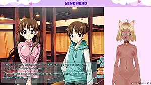 Vtuber lewdneko plays game and touches herself part four